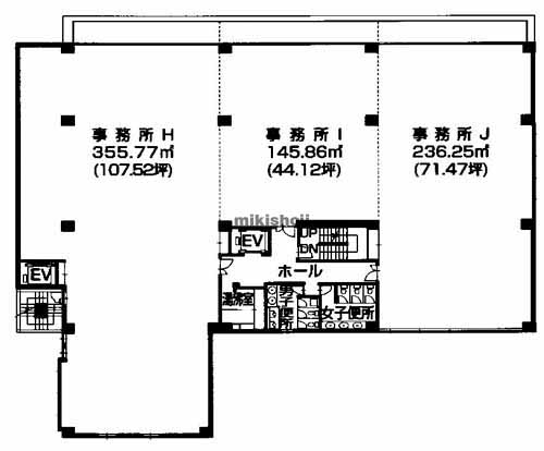 平和大通り南地区のＭＲＲデルタビル 平面1