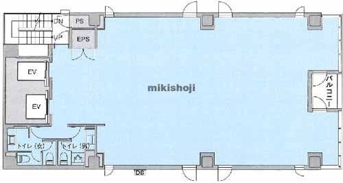 紙屋町地区のフージャース広島大手町ビル 平面1