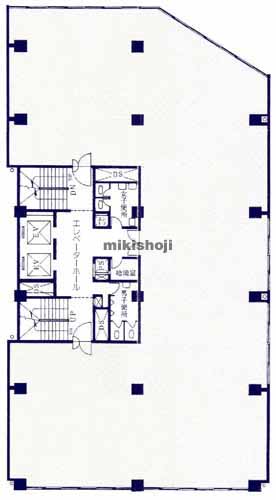 汐留の今朝ビル 平面1