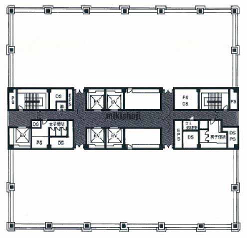 神田駿河台・神田猿楽町の新お茶の水ビルディング 平面1