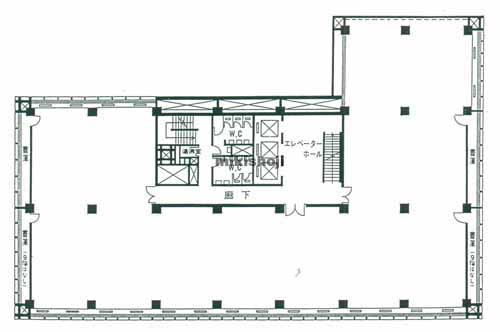 荒木町・四谷三栄町の住友生命四谷ビル 平面1