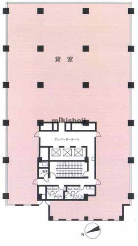 八丁堀の八丁堀サンケイビル 平面1