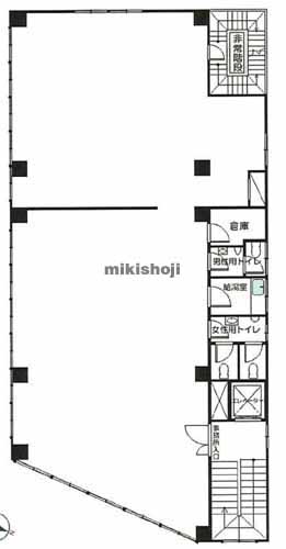神田駿河台・神田猿楽町の豊島屋本店ビル 平面1