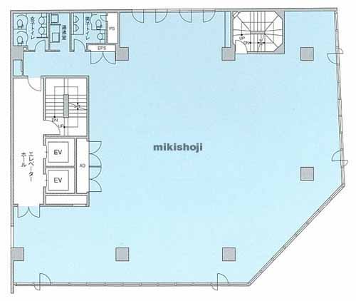 西新橋の虎ノ門セントラルビル 平面1