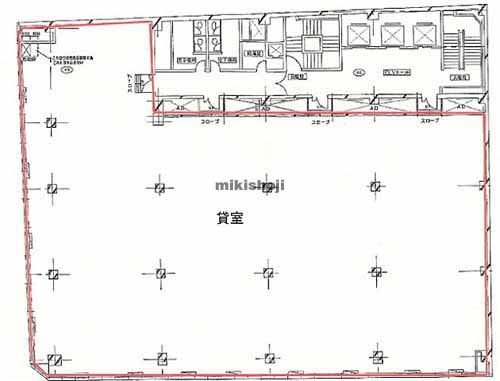 日本橋茅場町・兜町の製粉会館ビル 平面1