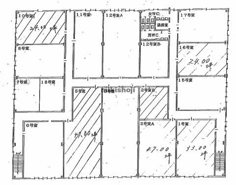 港南の松岡品川埠頭ビル 平面1