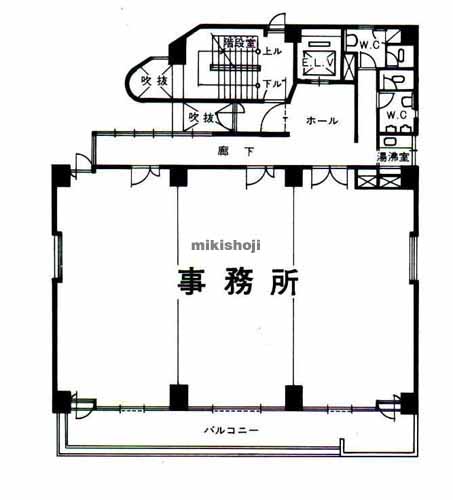 門前仲町・永代・富岡の和倉ビル 平面1
