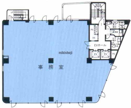 赤坂・元赤坂の赤坂ｐｌｕｓビル 平面1