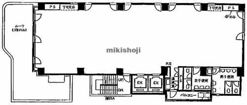 高田馬場の宇田川ビル 平面1