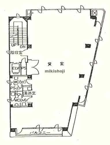 松涛の松涛栄光ビル 平面1