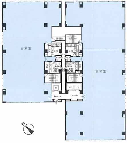 新川のＫＤＸ東茅場町三洋ビル 平面1