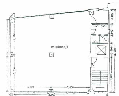 小伝馬町・大伝馬町の峰沢ビル 平面1