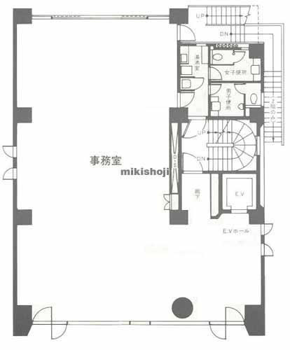 後楽の水道橋外堀通りビル 平面1
