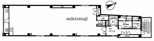 西新橋の虎ノ門吉荒ビル 平面1