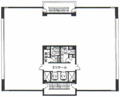 上野駅前第一生命ビルディング 平面1