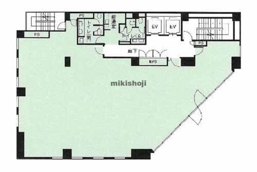 芝大門のＴ＆Ｇ浜松町ビル 平面1
