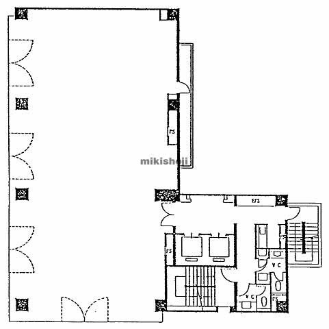 汐留の住友東新橋ビル５号館 平面1