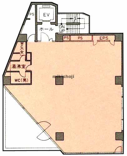 高田馬場のＴＯＨＭＡ高田馬場ビル 平面1