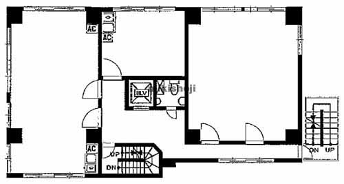 西神田の神田中央ビル 平面1