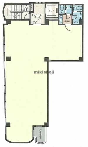 新橋の京急中はらビル 平面1