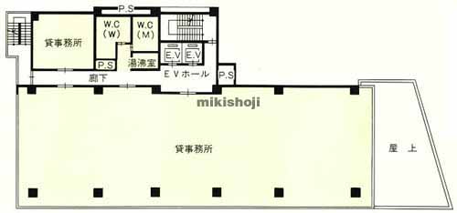 内藤町・大京町・左門町の左門イレブンビル 平面1