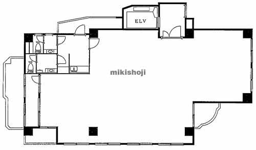 早稲田町・馬場下町の三朝庵ビル 平面1