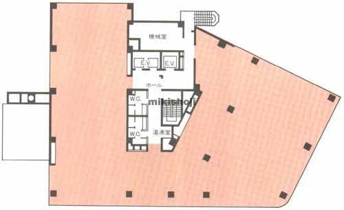 高輪の高輪泉岳寺駅前ビル 平面1