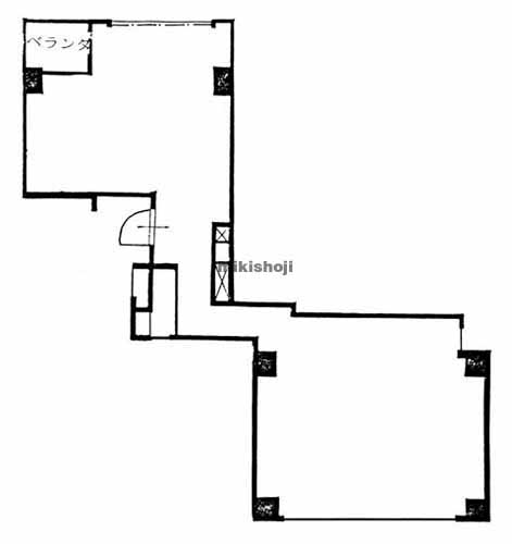 日本橋人形町・堀留町・小舟町・富沢町のＴＫ人形町ビル 平面1