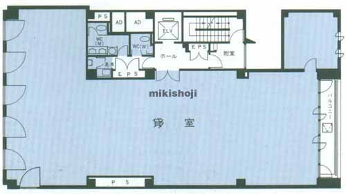 八丁堀のＤｉａ　Ｒｅｓｔｏ　Ｔｏｋｙｏ　Ｂｌｄｇ. 平面1