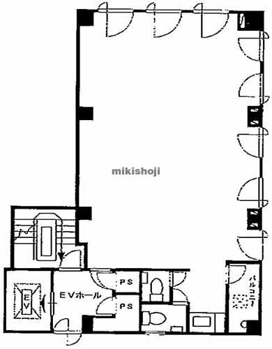 芝大門の黒田ビル 平面1