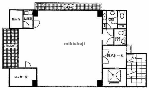 新小川町・山吹町の新小川町ビル 平面1