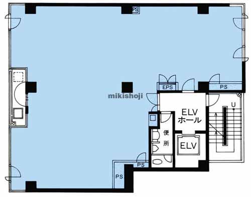 湊・明石町の堀川ビル 平面1