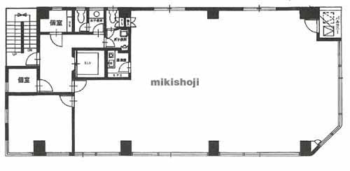 東池袋のルナ大住ビル 平面1