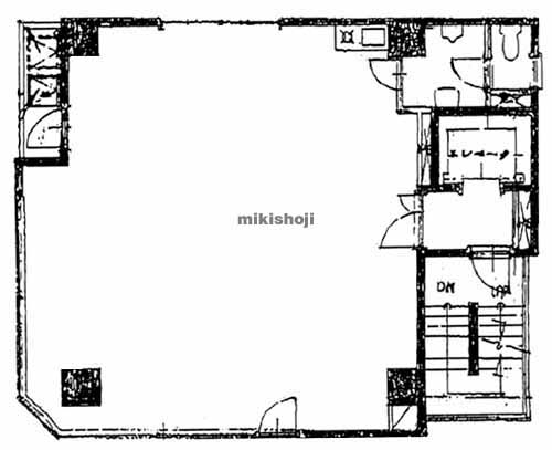 日本橋浜町のハイパーク日本橋ビル 平面1