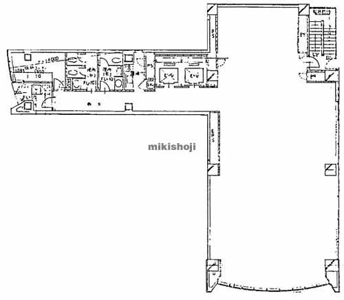 神田錦町・一ツ橋の神田竹尾ビル 平面1