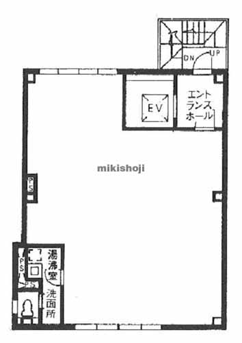 日本橋人形町・堀留町・小舟町・富沢町のエンドービル 平面1