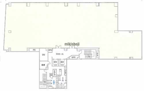 北上野の住友不動産上野ビル２号館 平面1