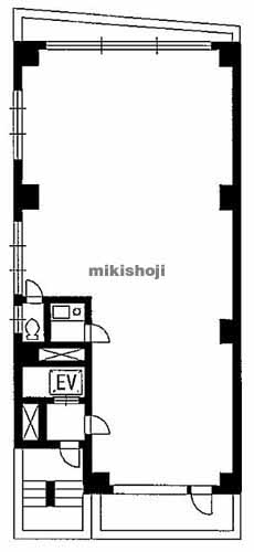 新小川町・山吹町のトリオタワーノース 平面1