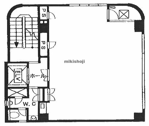 新小川町・山吹町のさがみやビル 平面1
