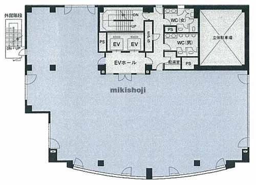 南麻布・元麻布・麻布十番のサイオスビル 平面1