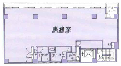 西池袋の池袋ツルミビル 平面1