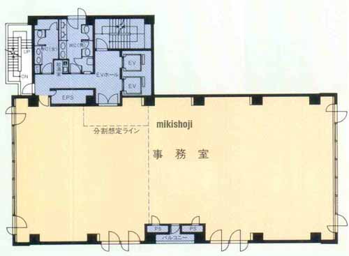 築地の築地６１６ビル 平面1