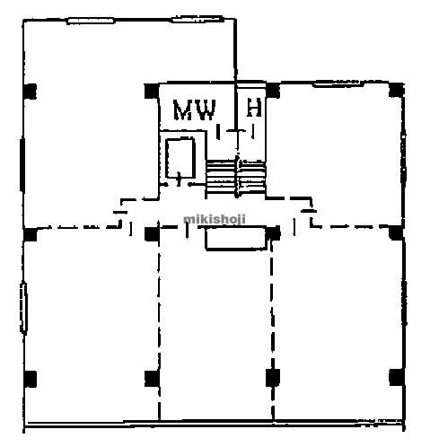 日本橋小綱町・蛎殻町の共同ビル（兜町） 平面1