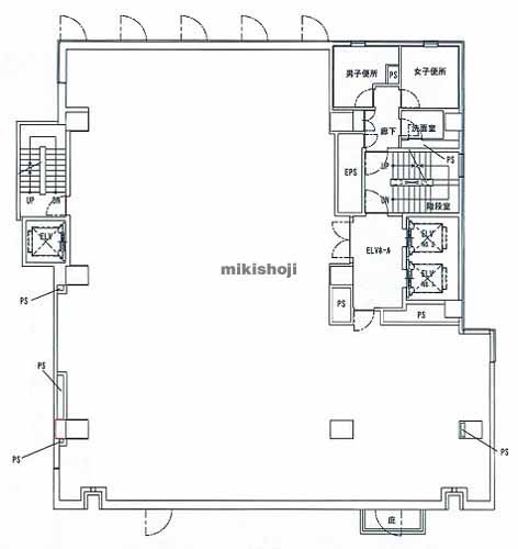 日本橋浜町の浜町平和ビル 平面1