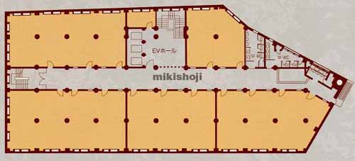 日本橋茅場町・兜町の日証館 平面1
