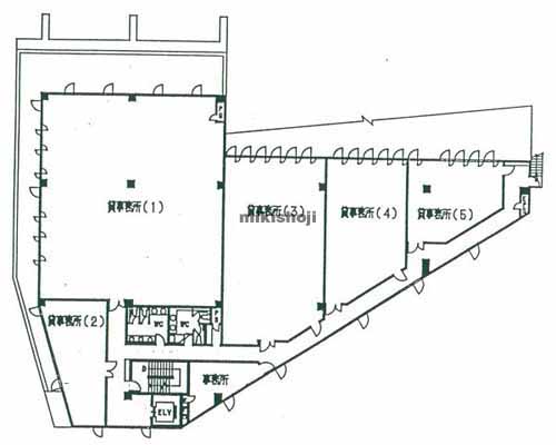 大森・山王・中央のロジェ田中ビル 平面1