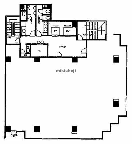 蒲田・西蒲田・蒲田本町・新蒲田の蒲田Ｋ－１ビル 平面1