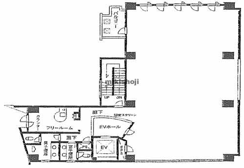 西新橋の西新橋ＪＫビル 平面1