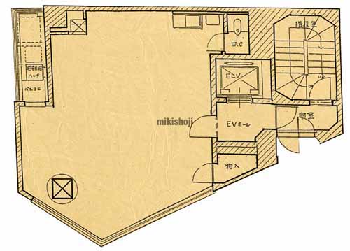 黒江屋八丁堀ビル 平面1