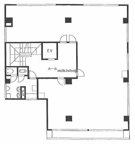 高田馬場の平和相互ビル 平面1